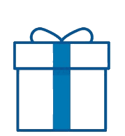 Gift Box, printed with a photograph on the back